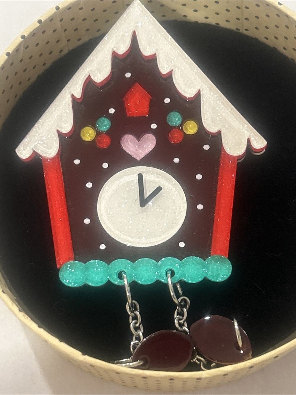Erstwilder Past Midnight Brooch A Very Kitschy Christmas Collection Donna Mizzi